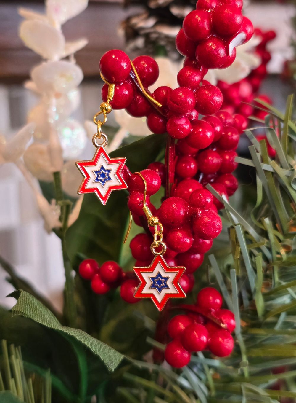 Six Pointed Star Earrings